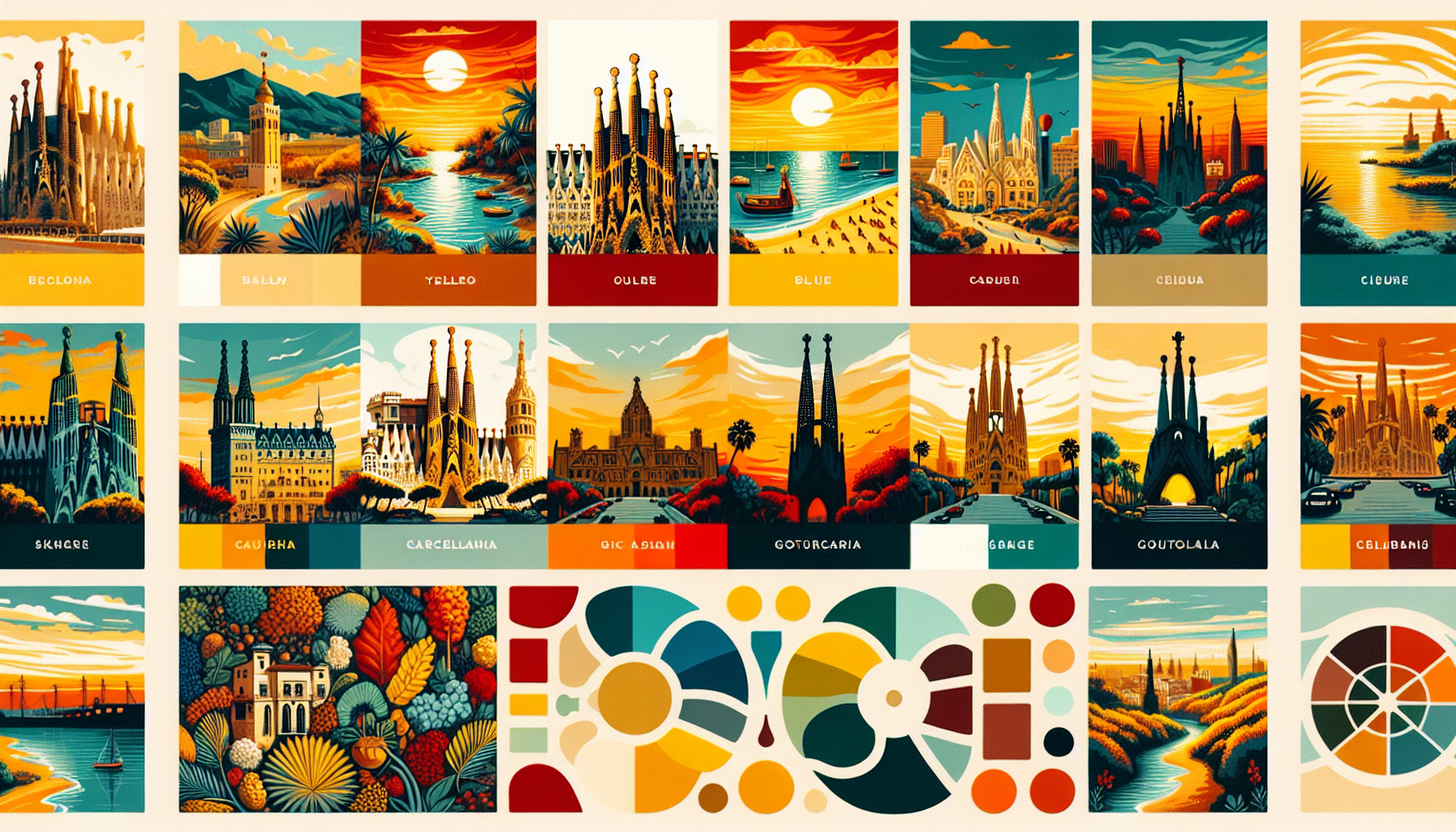 Colores de Barcelona Paletas para una Decoracion Vibrante