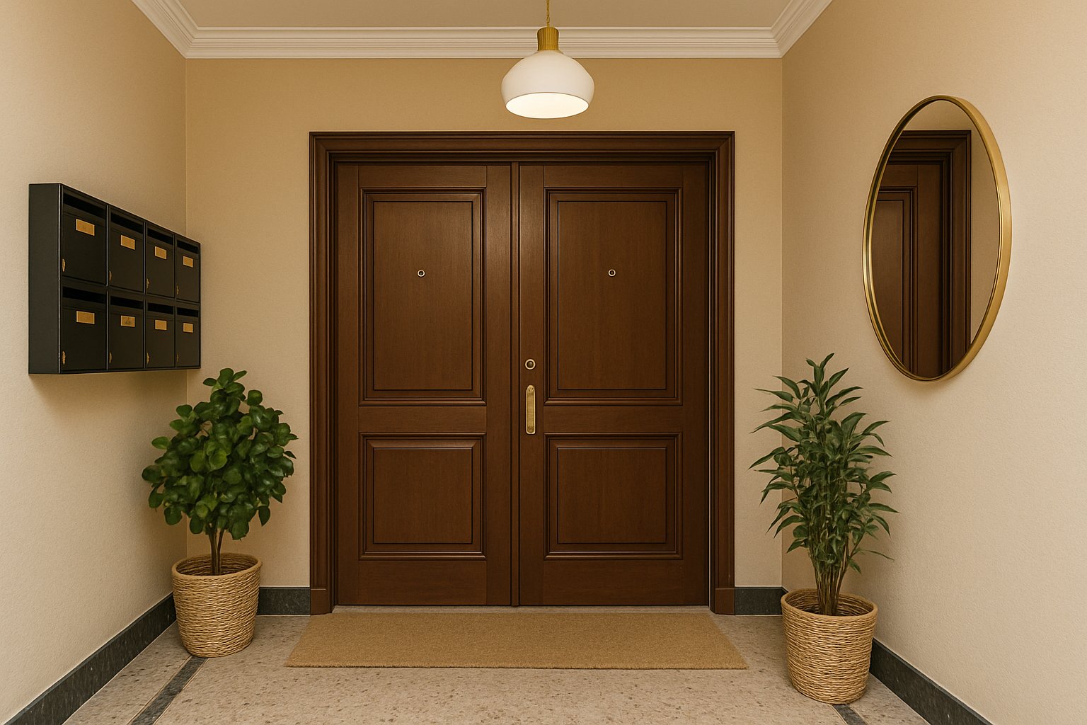 decorar portal vecino
